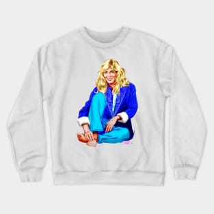 Kim Carnes - An illustration by Paul Cemmick Crewneck Sweatshirt